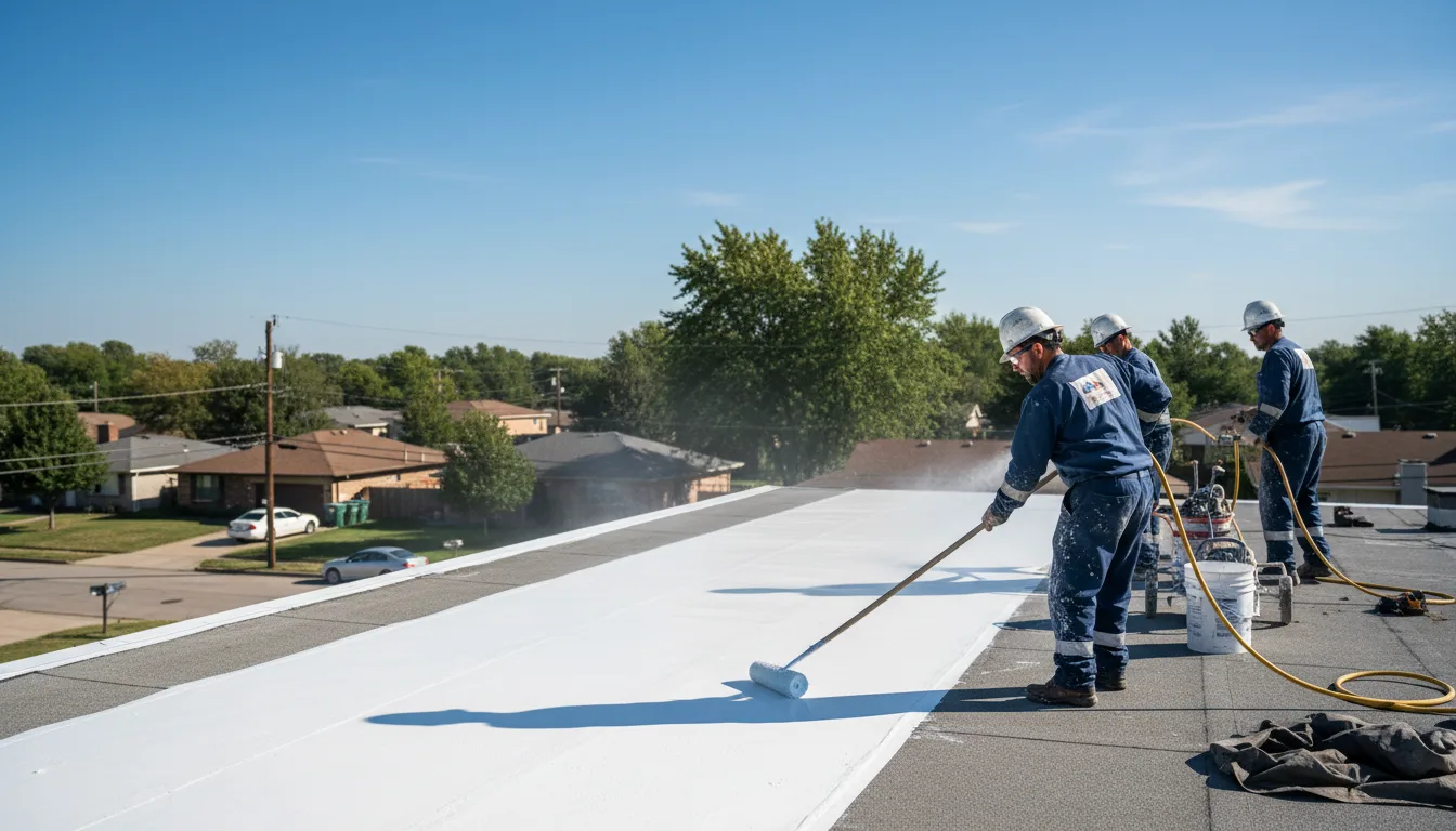 Commercial roof coating in Snelling, CA near me